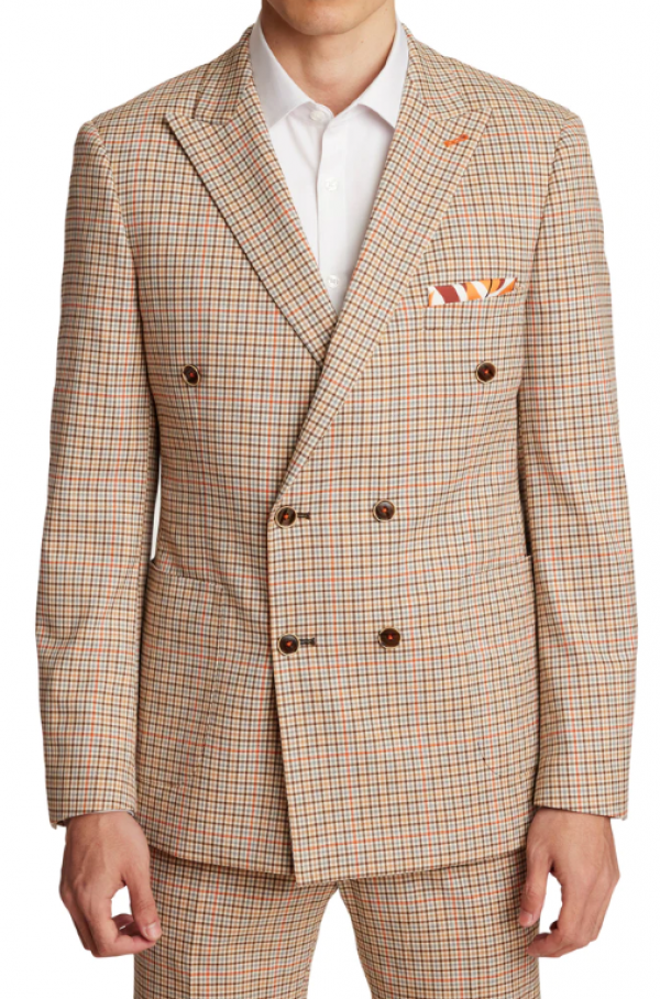 Jas Slim Fit dengan Aksen Saku Berdetail